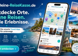 Welche App kann mir Sehenswürdigkeiten, Hotels und Ausflugsziele in der Umgebung zeigen?